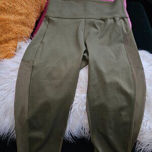 Peloton Adidas Ivy Park Collaboration Women's Green Leggings